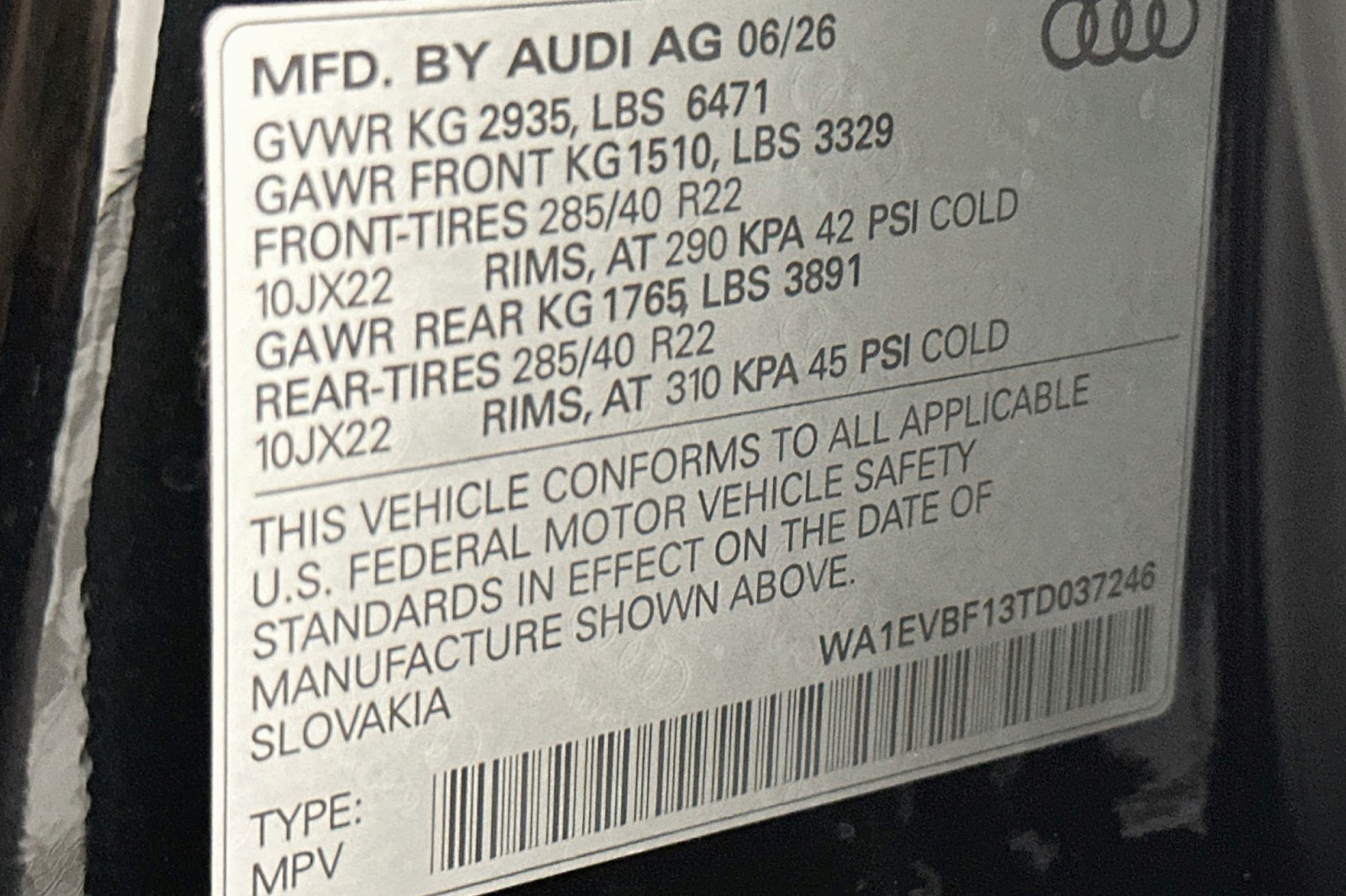 New 2026 Mythos Black Metallic Audi Premium Plus image 21