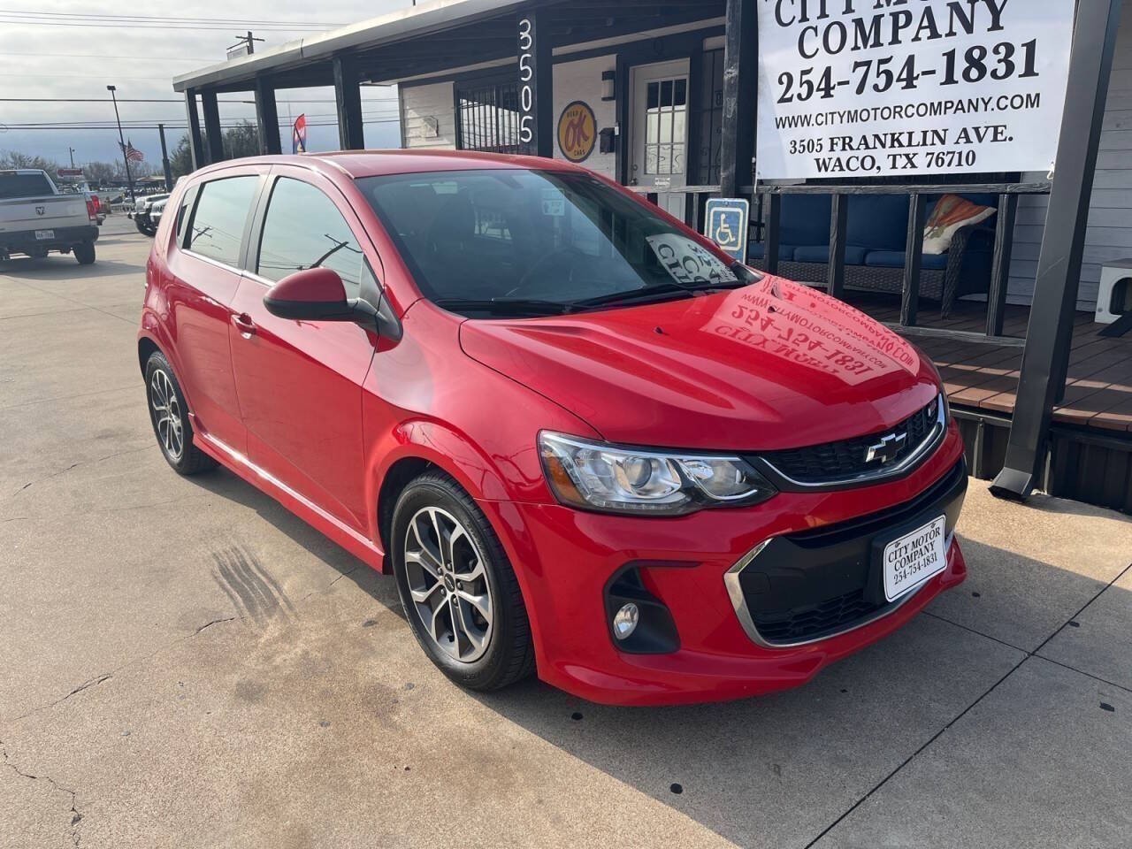 Red Hot 2018 Chevrolet Sonic LT Hatchback FWD Hatchback Front-Wheel Drive Automatic