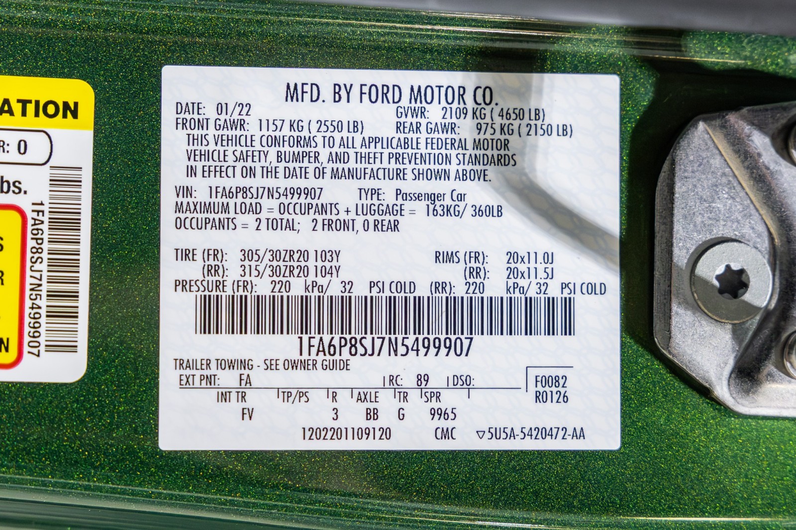 Used Car 2022 Ford Mustang  Shelby Gt500 For Sale Under $130,000 In Boerne, Texas