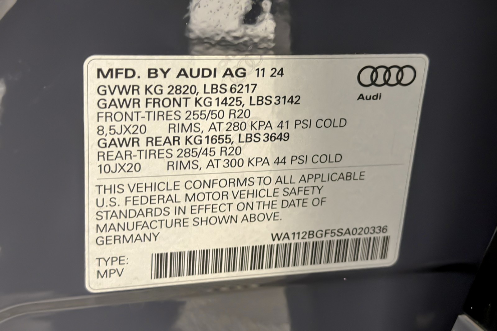 Used 2025 Magnet Gray Audi Premium RWD image 28