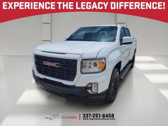 Summit White 2021 GMC Canyon Elevation Crew Cab RWD Pickup Truck 4X2 Automatic