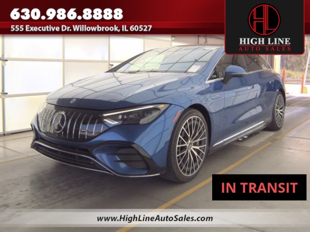 Starling Blue Metallic 2023 Mercedes-Benz EQE AMG 4MATIC Sedan All-Wheel Drive Automatic